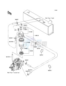 MULE 3010 DIESEL 4x4 KAF950-B3 EU drawing Fuel Pump