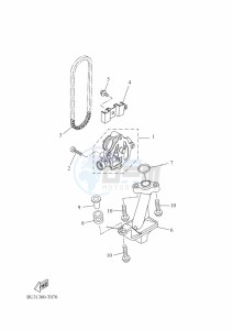 TRACER 700 MTT690-A (B0K2) drawing OIL PUMP