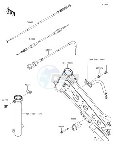 KLX110 KLX110CFF EU drawing Cables