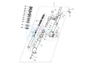 YQ AEROX 100 drawing FRONT FORK