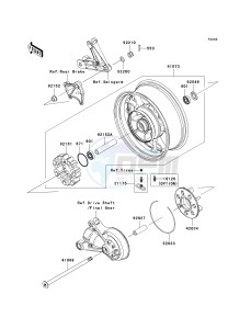 ZG 1400 A [CONCOURS 14 ABS] (8F-9F) A9F drawing REAR WHEEL_CHAIN