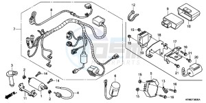 CRF250RB CRF250R ED drawing WIRE HARNESS