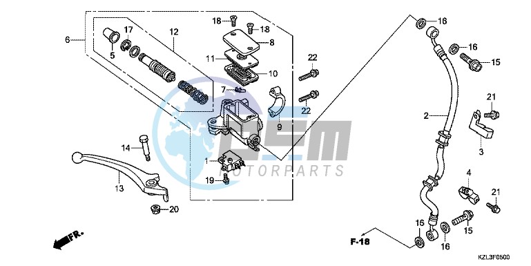 FR. BRAKE MASTER CYLINDER