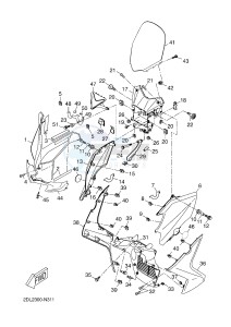 YP250R X-MAX 250 (2DL5 2DL5 2DL5 2DL5) drawing WINDSHIELD