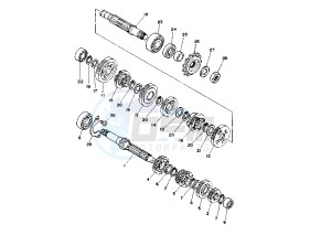 DT R 125 drawing TRANSMISSION