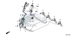 CB650FE CB650F 2ED - (2ED) drawing IGNITION COIL