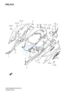 GSX-R600 (E3-E28) drawing FRAME COVER (MODEL K9)