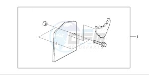 VT750CA9 Europe Direct - (ED / MK) drawing BACKREST PLATE