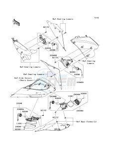 ZX 1000 D [NINJA ZX-10R] (D6F-D7FA) D6F drawing TURN SIGNALS