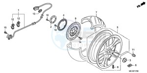 NSA700A9 KO / MME drawing REAR WHEEL