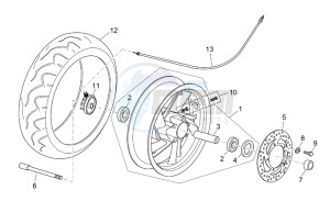 Atlantic 125-200-250 drawing Front wheel