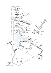 YFM700FWAD GRIZZLY 700 (2UDD) drawing REAR MASTER CYLINDER