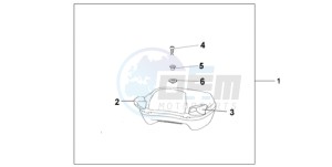 ST13009 France - (F / CMF MME) drawing PILLION ARM REST SET