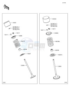 NINJA ZX-10R ZX1000SJF XX (EU ME A(FRICA) drawing Valve(s)