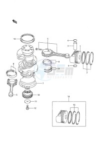 DF 225 drawing Crankshaft