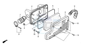 SJ50 BALI drawing AIR CLEANER