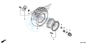 TRX500FPAE TRX500FPA Europe Direct - (ED) drawing REAR WHEEL