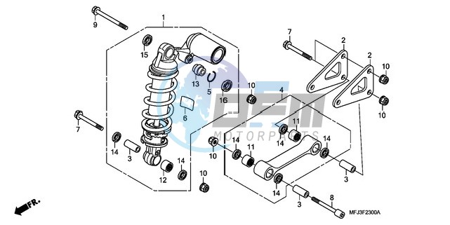 REAR CUSHION (CBR600RR)