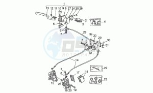 Quota 1000 drawing Front master cilinder