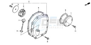 CB1000F drawing RIGHT CRANKCASE COVER