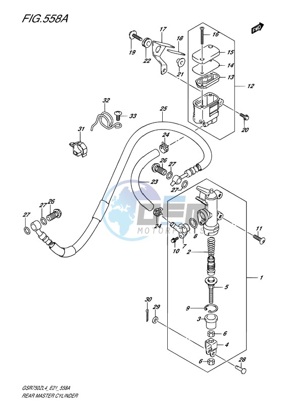 REAR MASTER CYLINDER