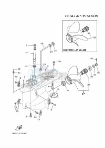 F300CETX drawing PROPELLER-HOUSING-AND-TRANSMISSION-2