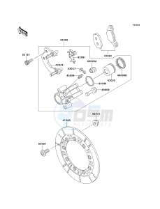 KL 125 D [KLR125] (D20-D22) [KLR125] drawing FRONT BRAKE-- D21_D22- -