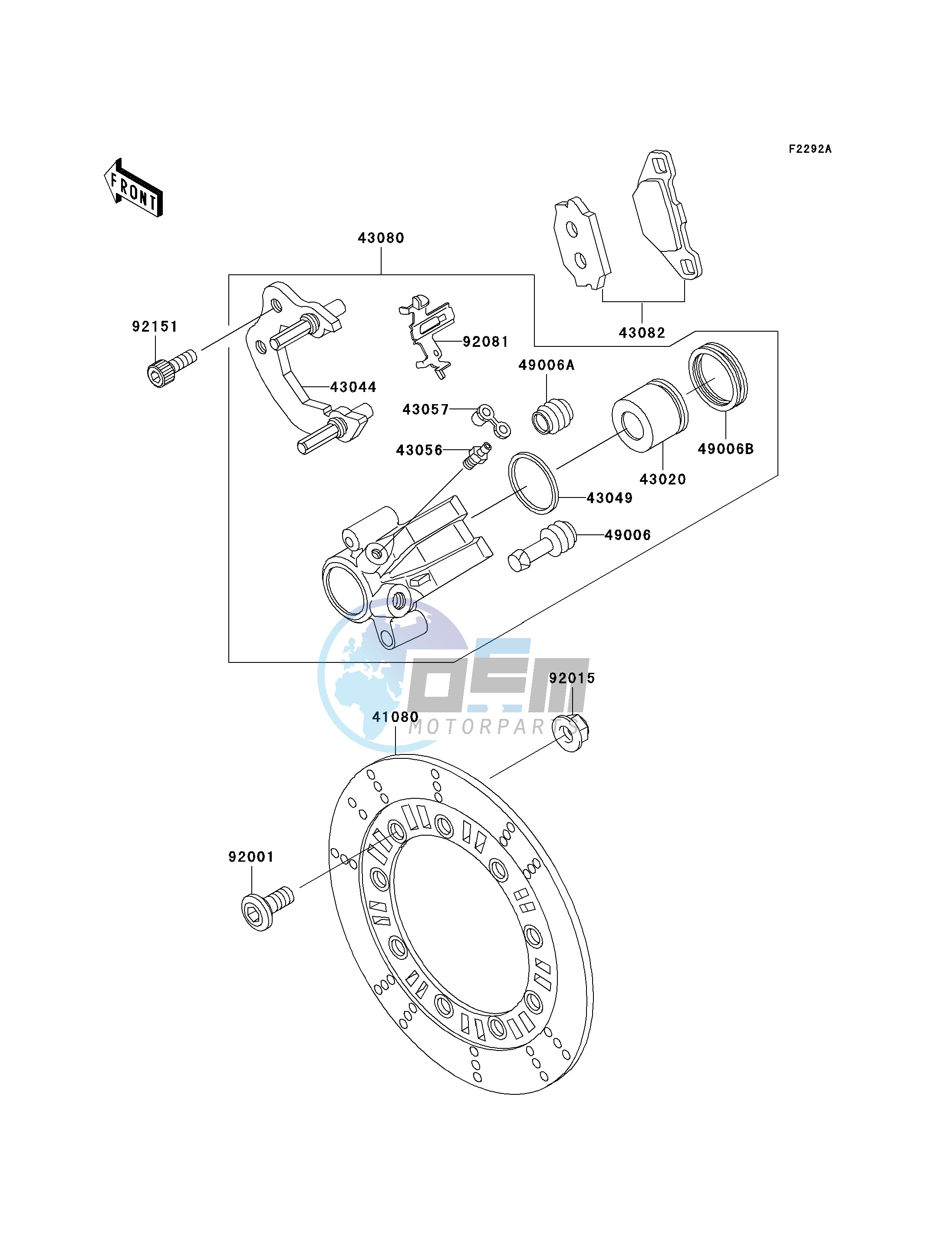 FRONT BRAKE-- D21_D22- -