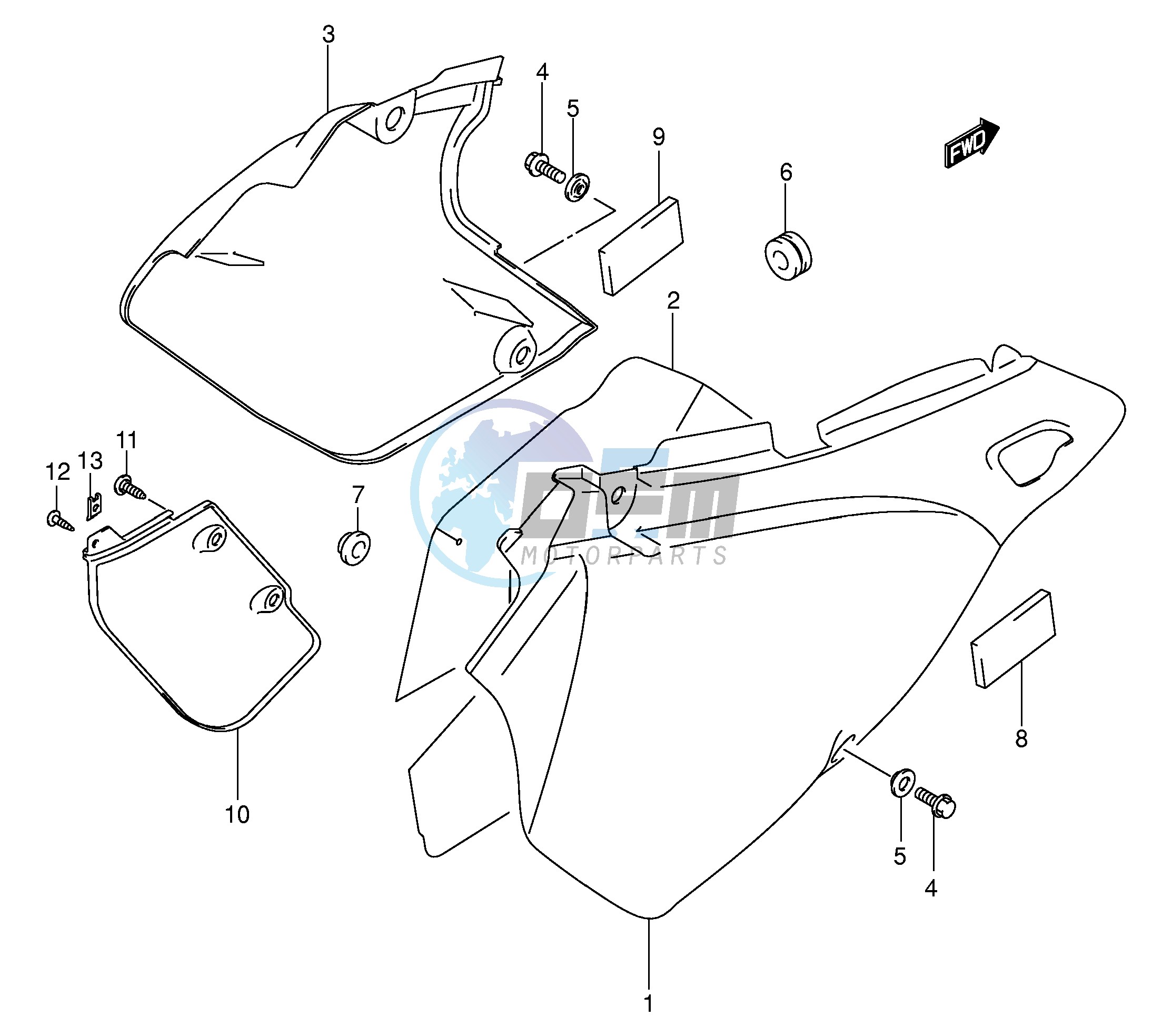 FRAME COVER (MODEL K3 K4)