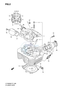 LT-F400 (P17) drawing CYLINDER HEAD