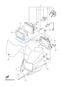 WR250R (BN32 BN31 BN33) drawing HEADLIGHT