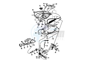 XVS A DRAG STAR CLASSIC 650 drawing FUEL TANK MY05