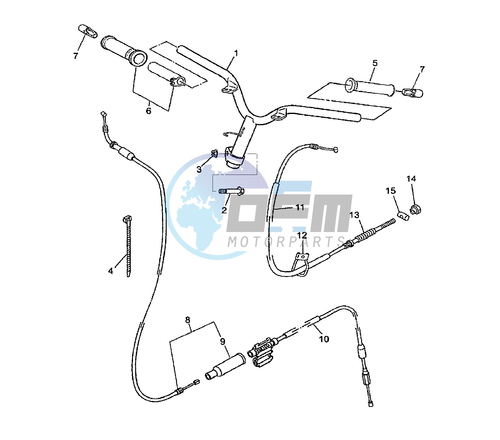 STEERING HANDLE AND CABLE