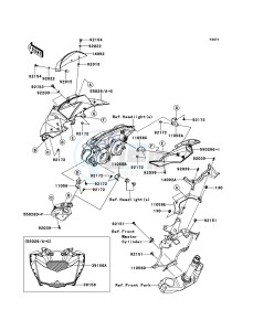 Z750R ABS ZR750PBF FR GB XX (EU ME A(FRICA) drawing Cowling