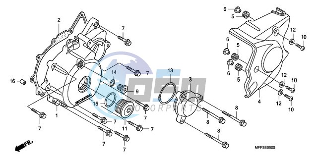 LEFT CRANKCASE COVER