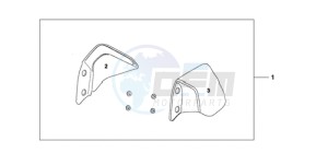 CBF1000S9 Ireland - (EK) drawing KNUCKLE VISOR