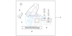 CBR1000RR9 UK - (E / MKH MME REP) drawing HUGGER CANDY TAHTIAN BLUE