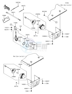 MULE PRO-DXT KAF1000BHF EU drawing Taillight(s)