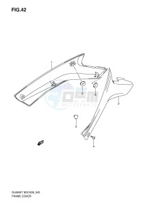 DL650 (E3-E28) V-Strom drawing FRAME COVER