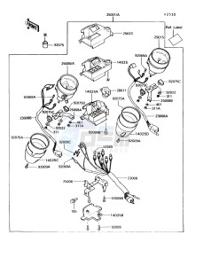 VN750 A [VULCAN 750] (A6-A9) [VULCAN 750] drawing METER