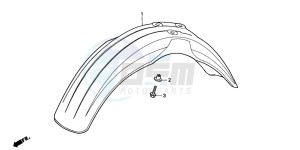 CRM50R drawing FRONT FENDER