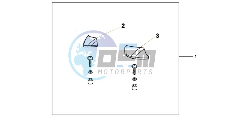 PILLION ARMREST SET