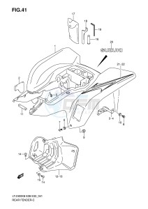 LT-Z400 (E28-E33) drawing REAR FENDER