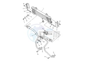 XJR 1300 drawing OIL COOLER