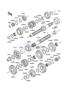 Z1000 ZR1000-A3H FR GB XX (EU ME A(FRICA) drawing Transmission