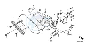 SH125B drawing EXHAUST MUFFLER