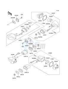 EX 500 D [NINJA 500R] (D6F-D9F) D8F drawing TURN SIGNALS