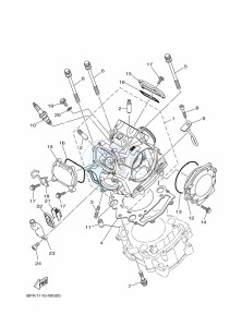 YFM700R (BCXJ) drawing CYLINDER HEAD