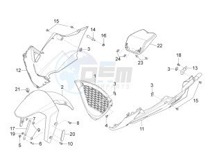 RS4 50 2t drawing Front mudguard - Pillar