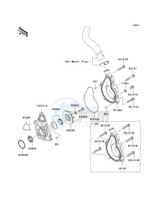 ER 650 A [ER-6N (AUSTRALIAN] (A6F-A8F) A7F drawing WATER PUMP